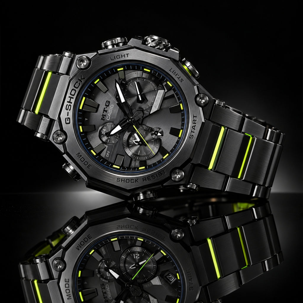 MTG-B3050KW-1A Metal-Twisted Tactical Hybrid Watch