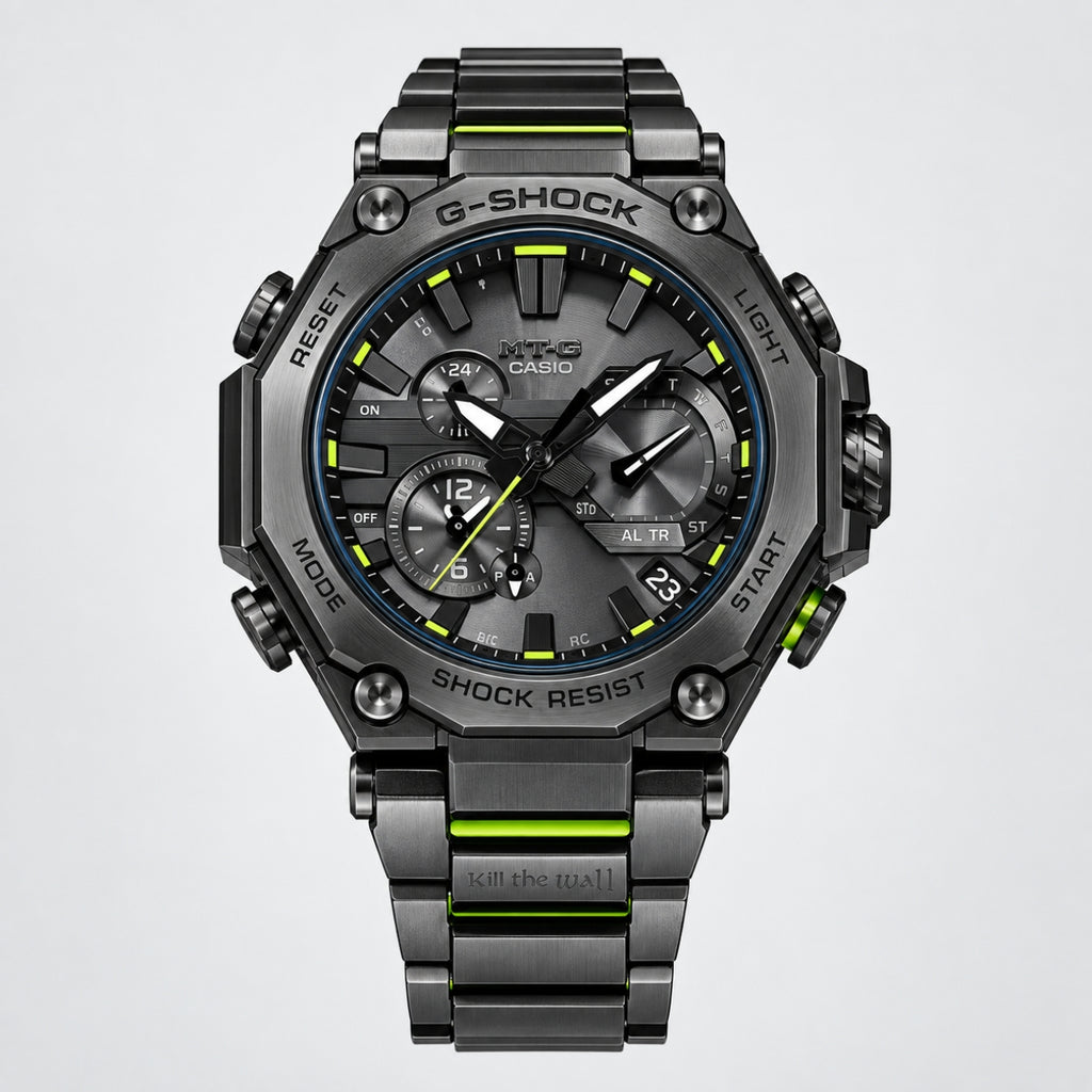 MTG-B3050KW-1A Metal-Twisted Tactical Hybrid Watch