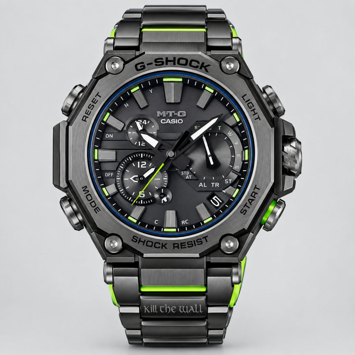 MTG-B3050KW-1A Metal-Twisted Tactical Hybrid Watch