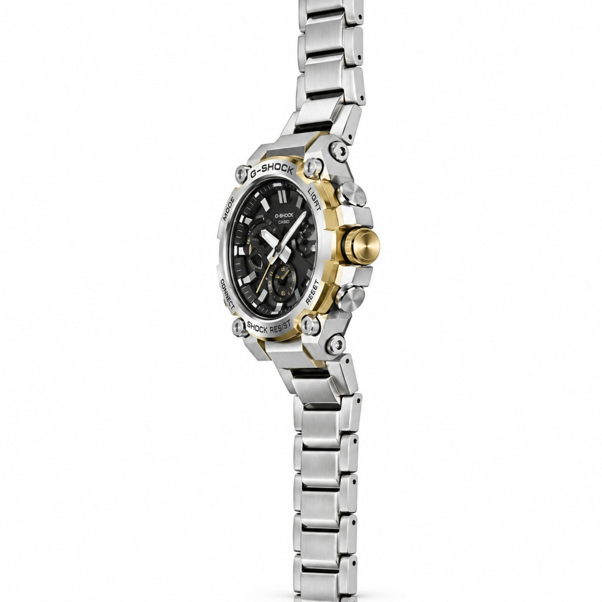 MTG-B3000BD-1A2 Metal-Twisted Gold & Silver Hybrid Watch