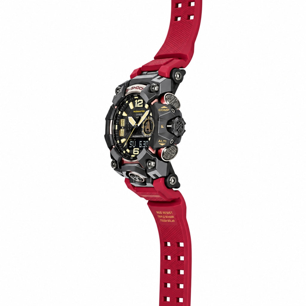 GWG-B2000RG-4A Rose Gold & Crimson Tactical Triple Sensor Watch