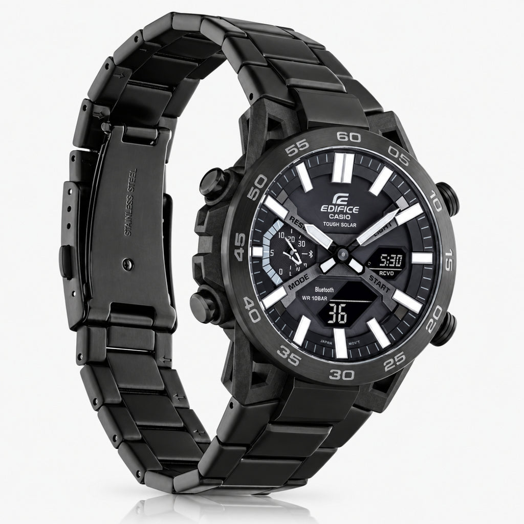 ECB-1230BD-1A Stealth Tough Solar Hybrid Watch
