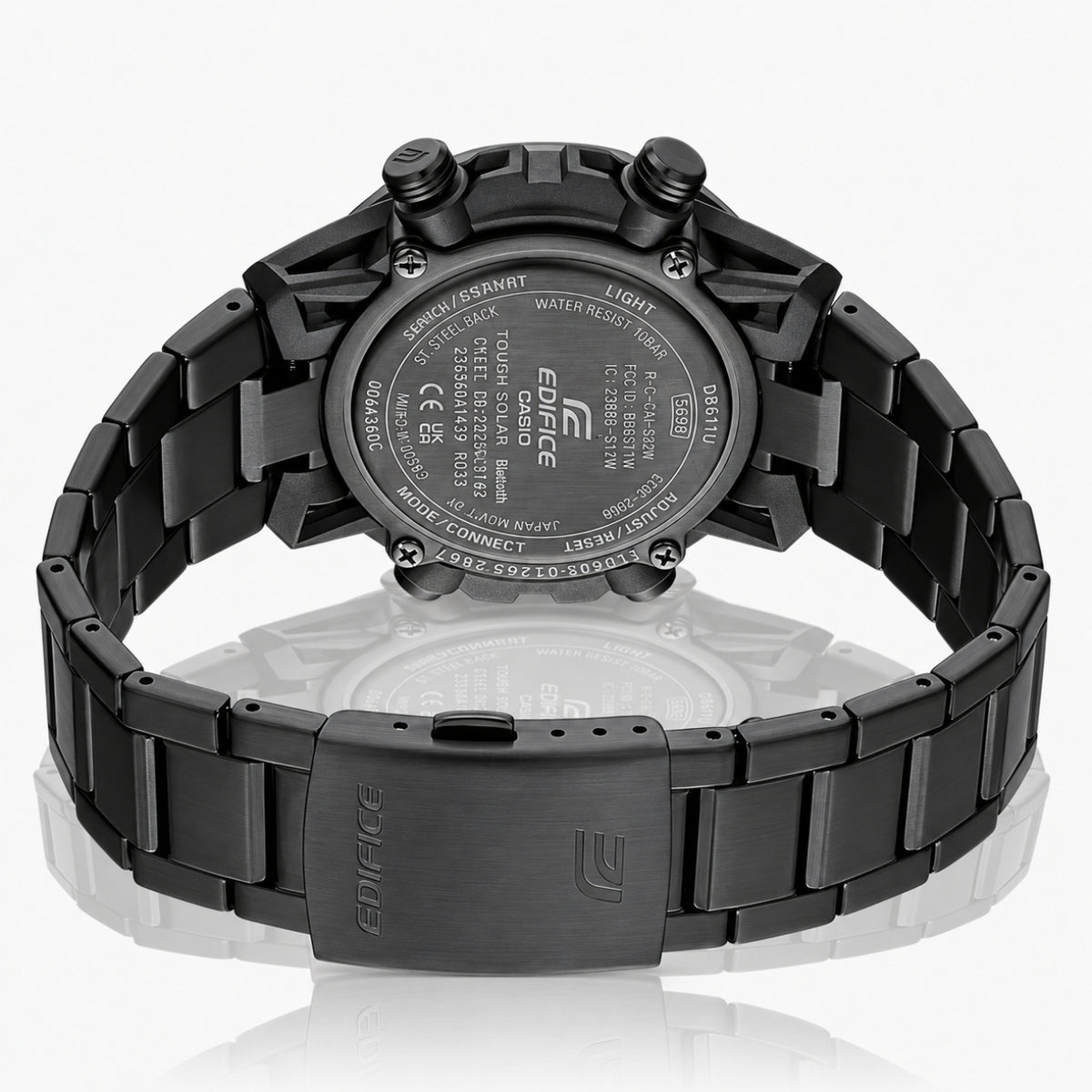 ECB-1230BD-1A Stealth Tough Solar Hybrid Watch