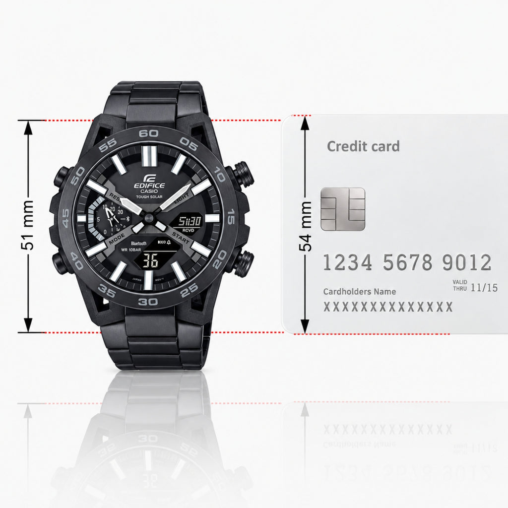 ECB-1230BD-1A Stealth Tough Solar Hybrid Watch
